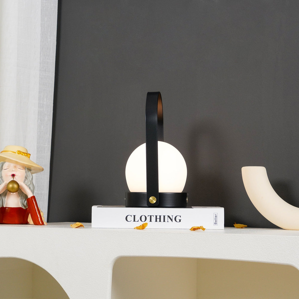 Carrie Built In Battery Table Lamp