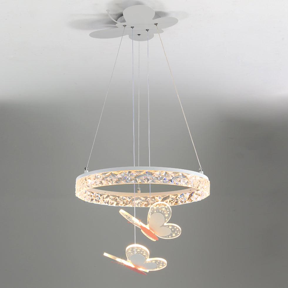 Lumière Butterfly Acrylic Pendant Light – Designer LED Ceiling Lamp for Kids' Rooms