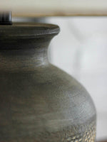 Carved Ceramic Table Lamp