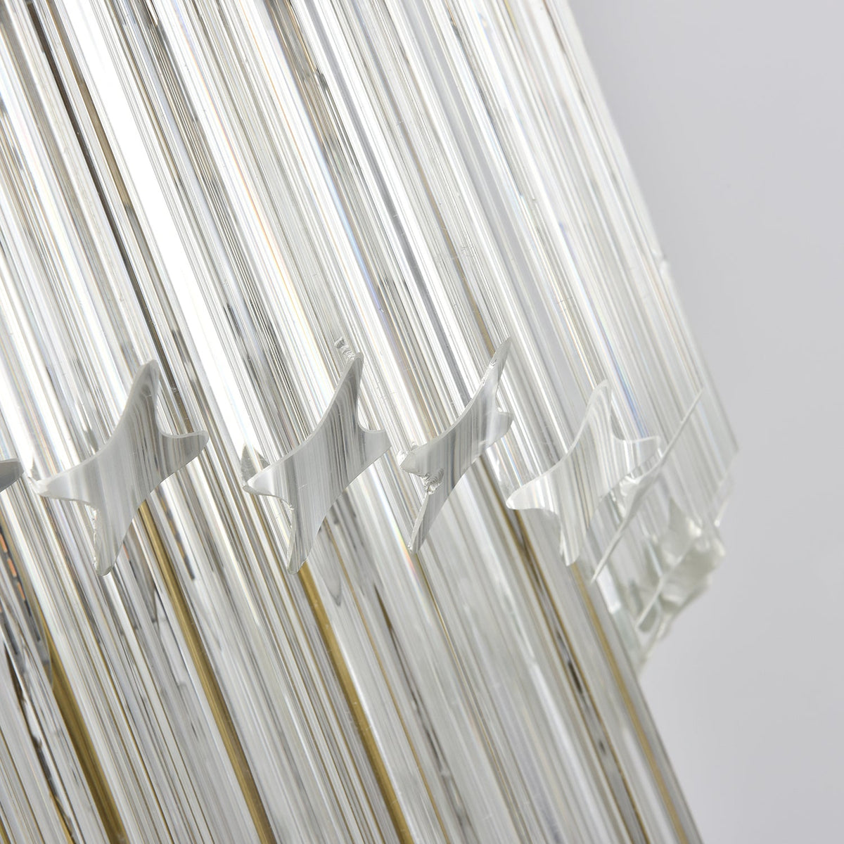 Cascada Spiral Clear Glass Chandelier for Staircases and Foyers