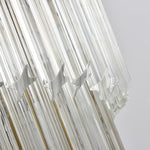 Cascada Spiral Clear Glass Chandelier for Staircases and Foyers