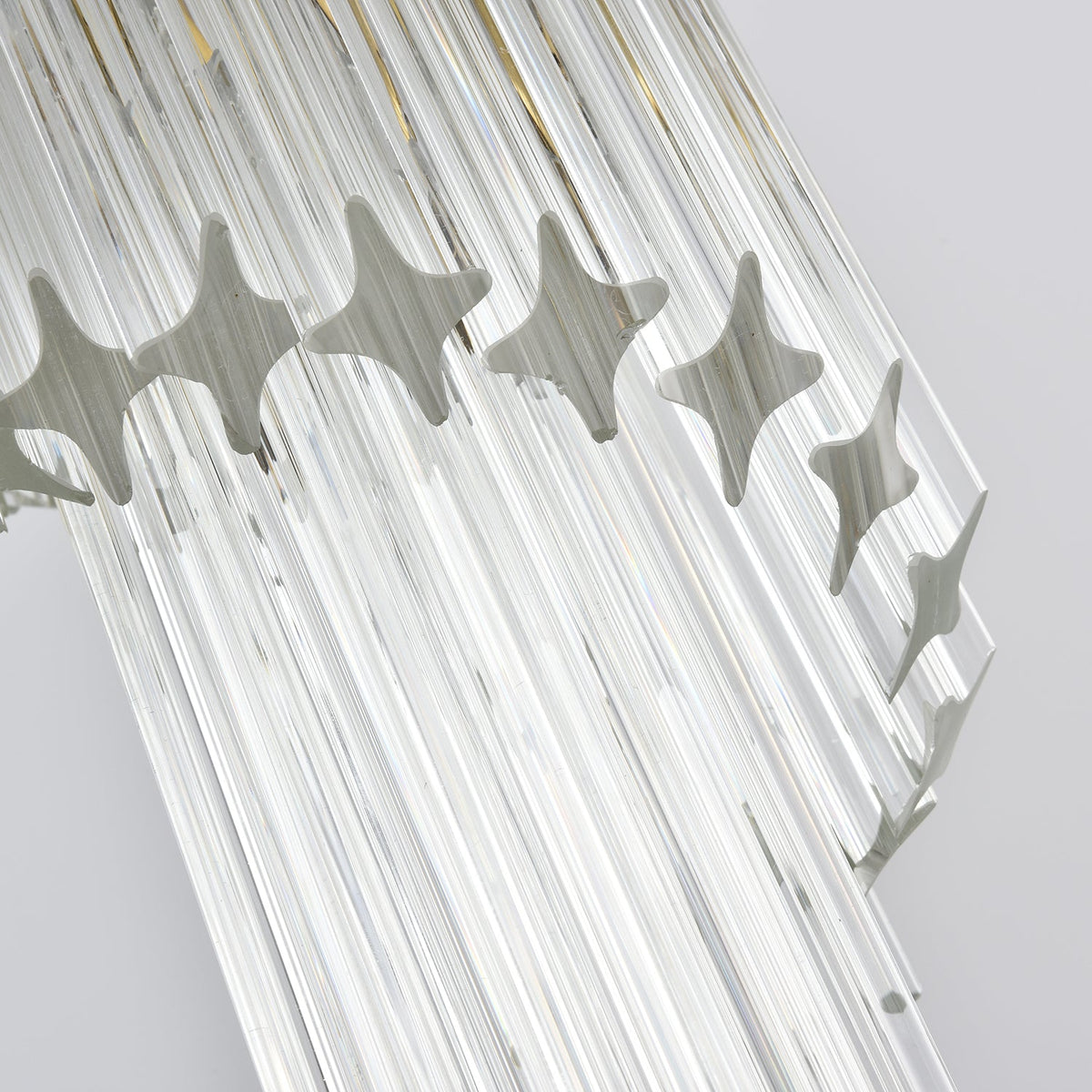 Cascada Spiral Clear Glass Chandelier for Staircases and Foyers