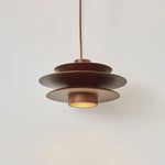 Cascade Wooden Disc Pendant Light – Modern Organic Chandelier for Dining & Living Spaces