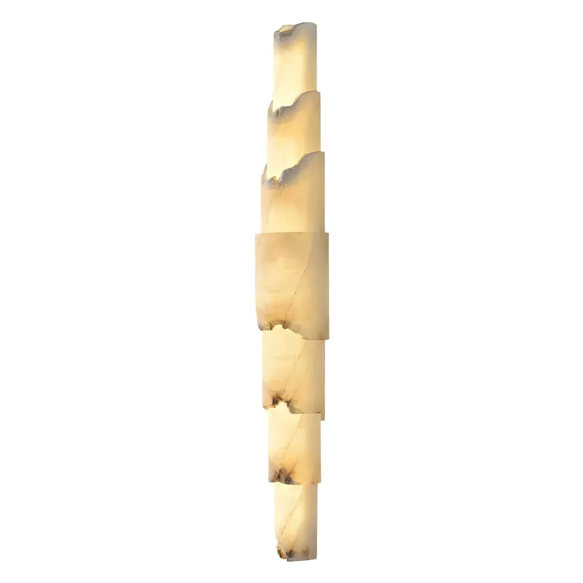 Cascading Alabaster Wall Sconce | Modern LED Wall Light