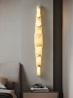 Cascading Alabaster Wall Sconce | Modern LED Wall Light