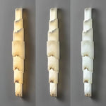 Cascading Alabaster Wall Sconce | Modern LED Wall Light