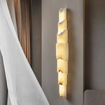 Cascading Alabaster Wall Sconce | Modern LED Wall Light
