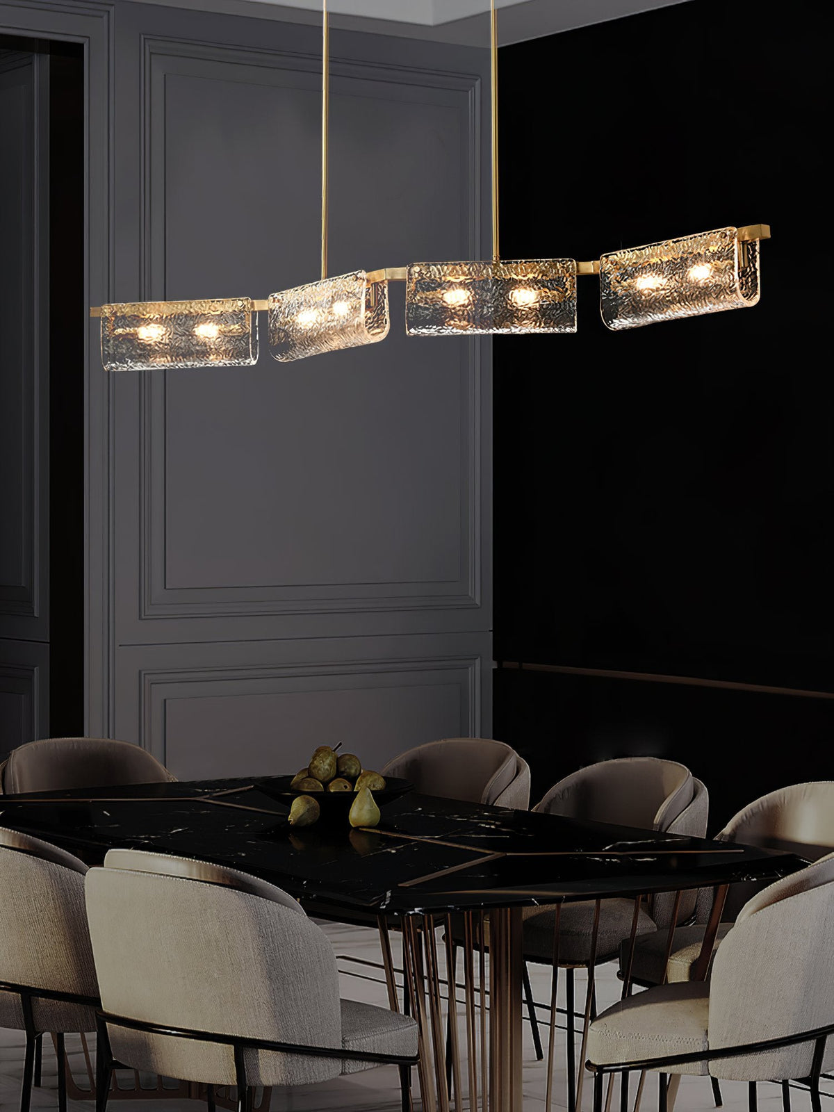 Casper Oval Tube Chandelier
