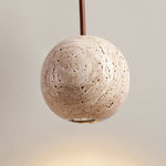 Cassia Travertine Pendant Light – Sculptural Stone Trio for Modern Interiors
