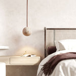 Cassia Travertine Pendant Light – Sculptural Stone Trio for Modern Interiors