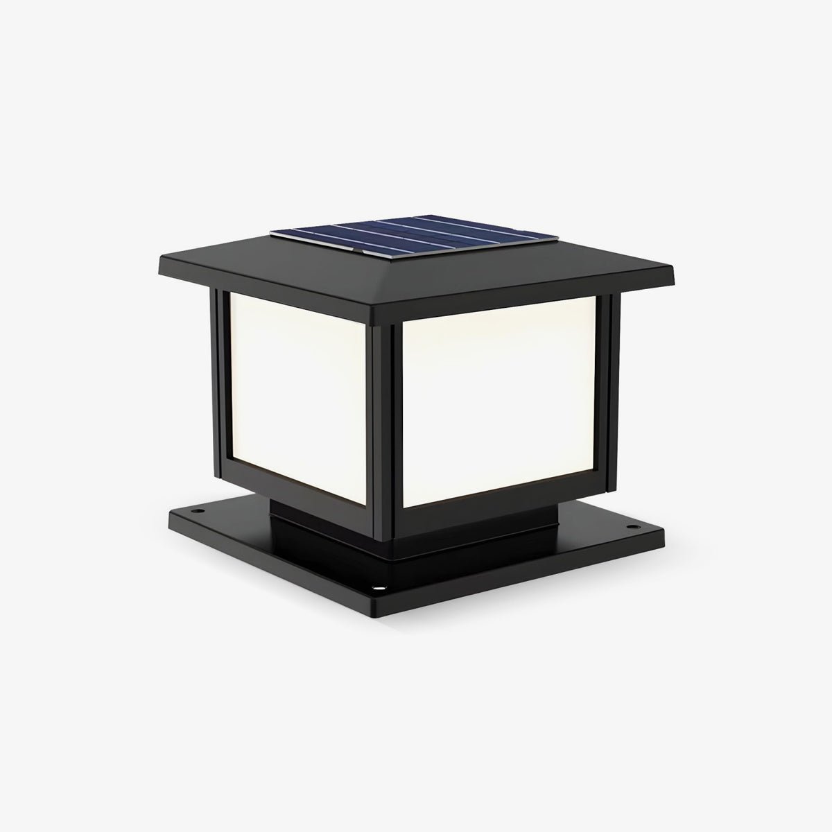 Cassian Solar Post Light – Modern Geometric Outdoor Lamp for Gardens & Pathways