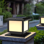 Cassian Solar Post Light – Modern Geometric Outdoor Lamp for Gardens & Pathways