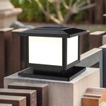 Cassian Solar Post Light – Modern Geometric Outdoor Lamp for Gardens & Pathways