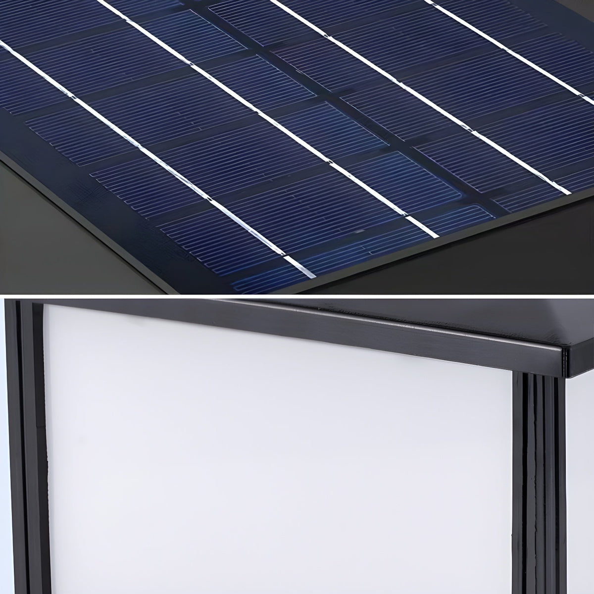 Cassian Solar Post Light – Modern Geometric Outdoor Lamp for Gardens & Pathways
