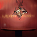 Castaway Glass Bottle Pendant Light, Artisan Mouth-Blown Glass Chandelier