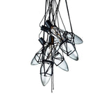 Castaway Glass Bottle Pendant Light, Artisan Mouth-Blown Glass Chandelier