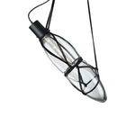 Castaway Glass Bottle Pendant Light, Artisan Mouth-Blown Glass Chandelier