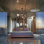 Castaway Glass Bottle Pendant Light, Artisan Mouth-Blown Glass Chandelier