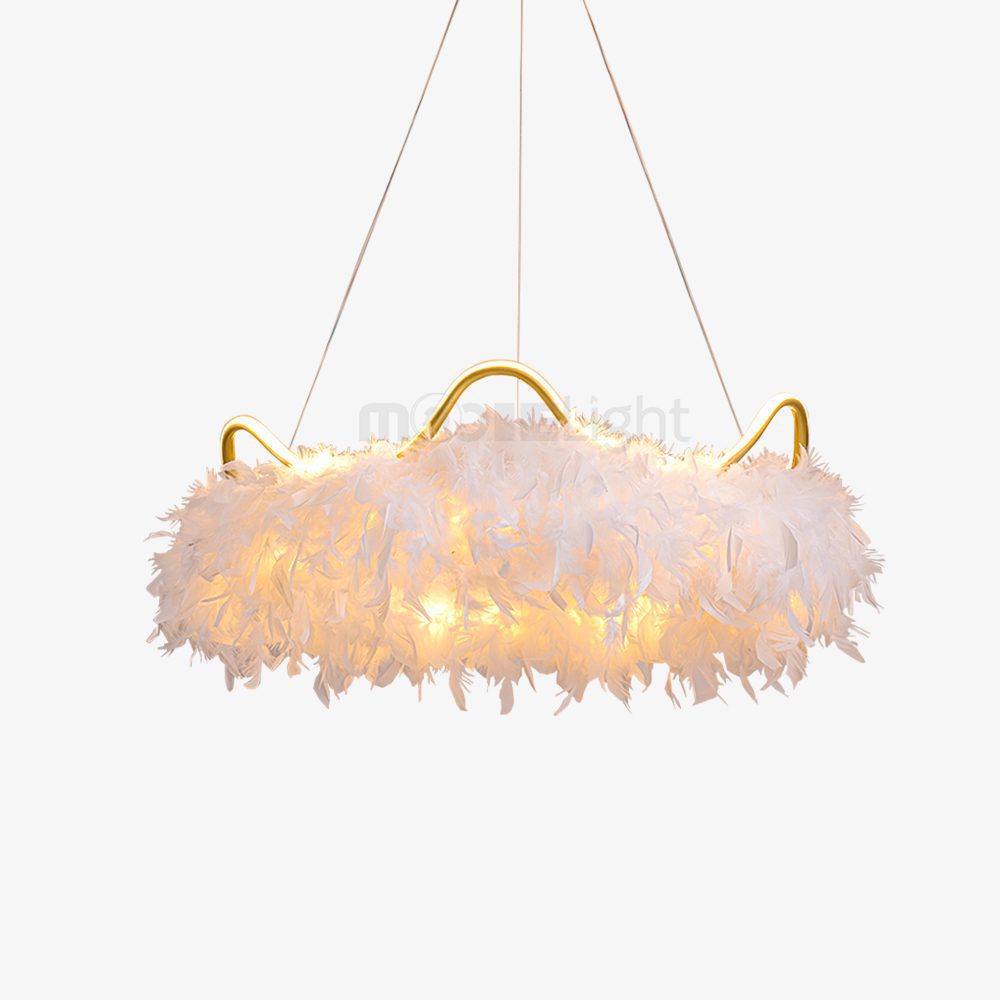 Cat Ear Feather Pendant Light