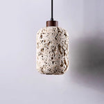 Cava Volcanic Stone Pendant Light — Sculptural Travertine Hanging Lamp