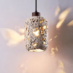 Cava Volcanic Stone Pendant Light — Sculptural Travertine Hanging Lamp