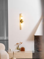 Cavoya Natural Alabaster Wall Sconce with Dual-Ended LED Glow