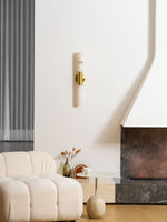 Cavoya Natural Alabaster Wall Sconce with Dual-Ended LED Glow
