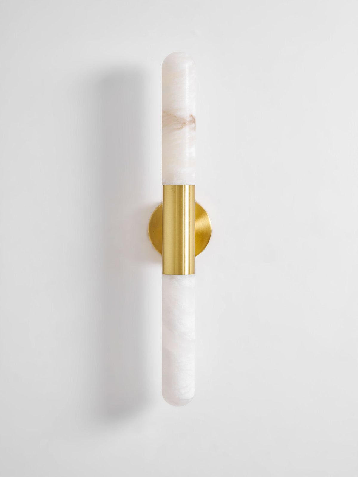 Cavoya Natural Alabaster Wall Sconce with Dual-Ended LED Glow