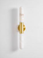 Cavoya Natural Alabaster Wall Sconce with Dual-Ended LED Glow