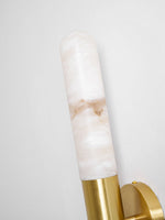 Cavoya Natural Alabaster Wall Sconce with Dual-Ended LED Glow