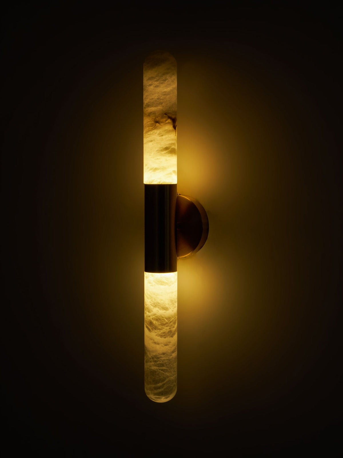 Cavoya Natural Alabaster Wall Sconce with Dual-Ended LED Glow