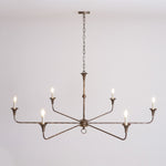 Elara Candle Chandelier – Modern Brass Candelabra Chandelier for Dining Room