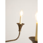 Elara Candle Chandelier – Modern Brass Candelabra Chandelier for Dining Room