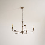 Elara Candle Chandelier – Modern Brass Candelabra Chandelier for Dining Room