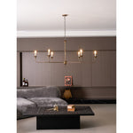 Elara Candle Chandelier – Modern Brass Candelabra Chandelier for Dining Room