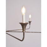 Elara Candle Chandelier – Modern Brass Candelabra Chandelier for Dining Room