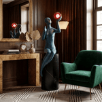 Celeste Poise Sculpture Floor Lamp with Marble Base