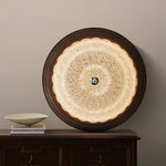 Celestia Walnut Flush Mount Ceiling Light with Glass Dome