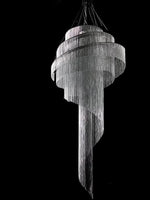 Celestial Twist Chandelier – Modern Spiral LED Pendant for Dining Room and Foyer