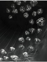Manta Drift Modern Glass Chandelier for Dining Room and Living Space