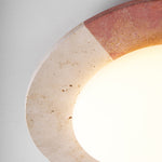 Celestial Travertine Ceiling Light – Modern Flush Mount LED Lamp