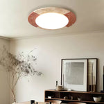 Celestial Travertine Ceiling Light – Modern Flush Mount LED Lamp