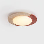 Celestial Travertine Ceiling Light – Modern Flush Mount LED Lamp