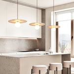 Celestial Travertine Pendant Light – Natural Stone & Gold