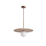 Celestial Travertine Pendant Light – Natural Stone & Gold