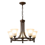 Celestine Glow Modern Glass Chandelier for Dining Room and Living Room
