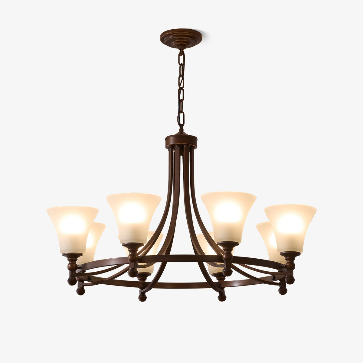 Celestine Glow Modern Glass Chandelier for Dining Room and Living Room