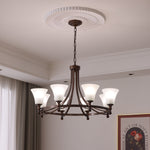 Celestine Glow Modern Glass Chandelier for Dining Room and Living Room