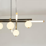 Cellar Suspension Modern LED Chandelier in Black and White