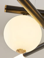 Cellar Suspension Modern LED Chandelier in Black and White